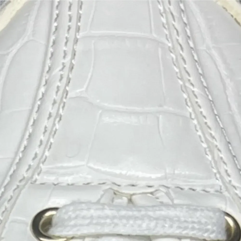Tretorn white croc
